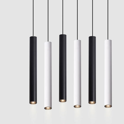 Dimmable cylindrical LED chandelier