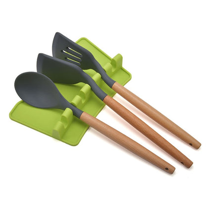 Silicone Kitchen Spoon Holders Fork